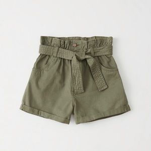 Abercrombie & Fitch Belted Twill Shorts